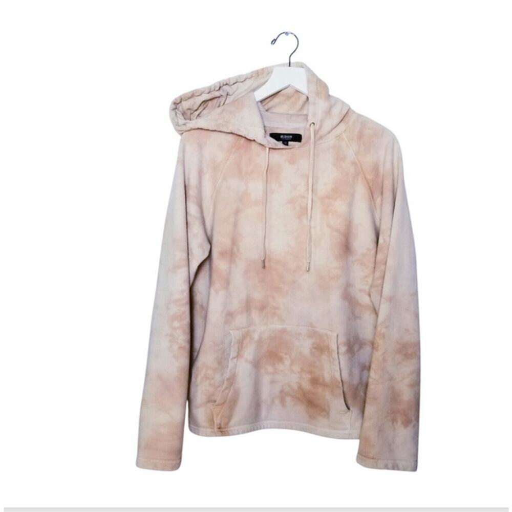 HUDSON JEANS Los Angeles Live-In Tie Dye 100% Cotton Hoodie Sweatshirt - L